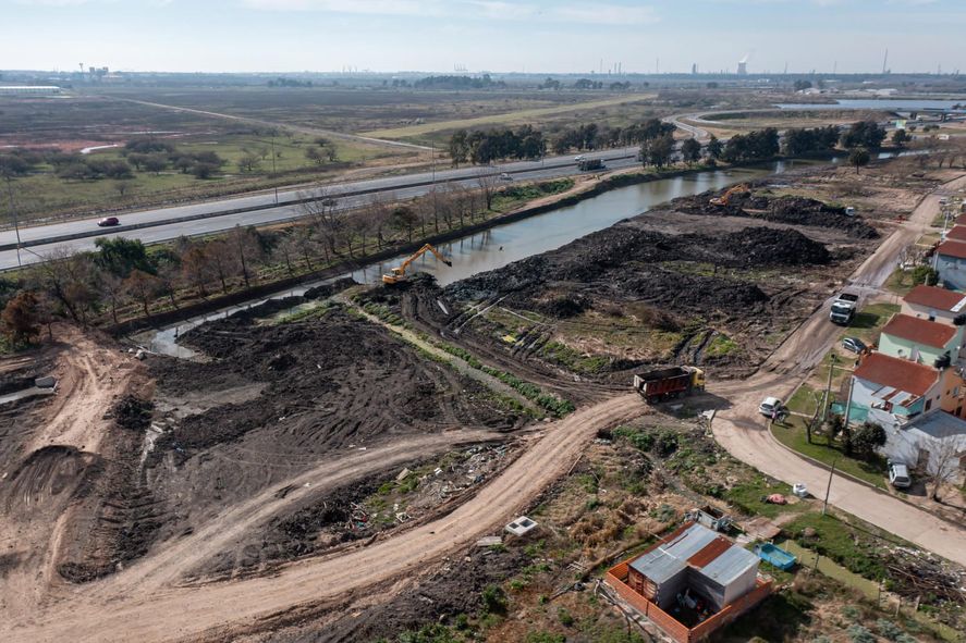 La Plata: así avanza el tramo final de la obra hidráulica del distribuidor  de 520 | Infocielo