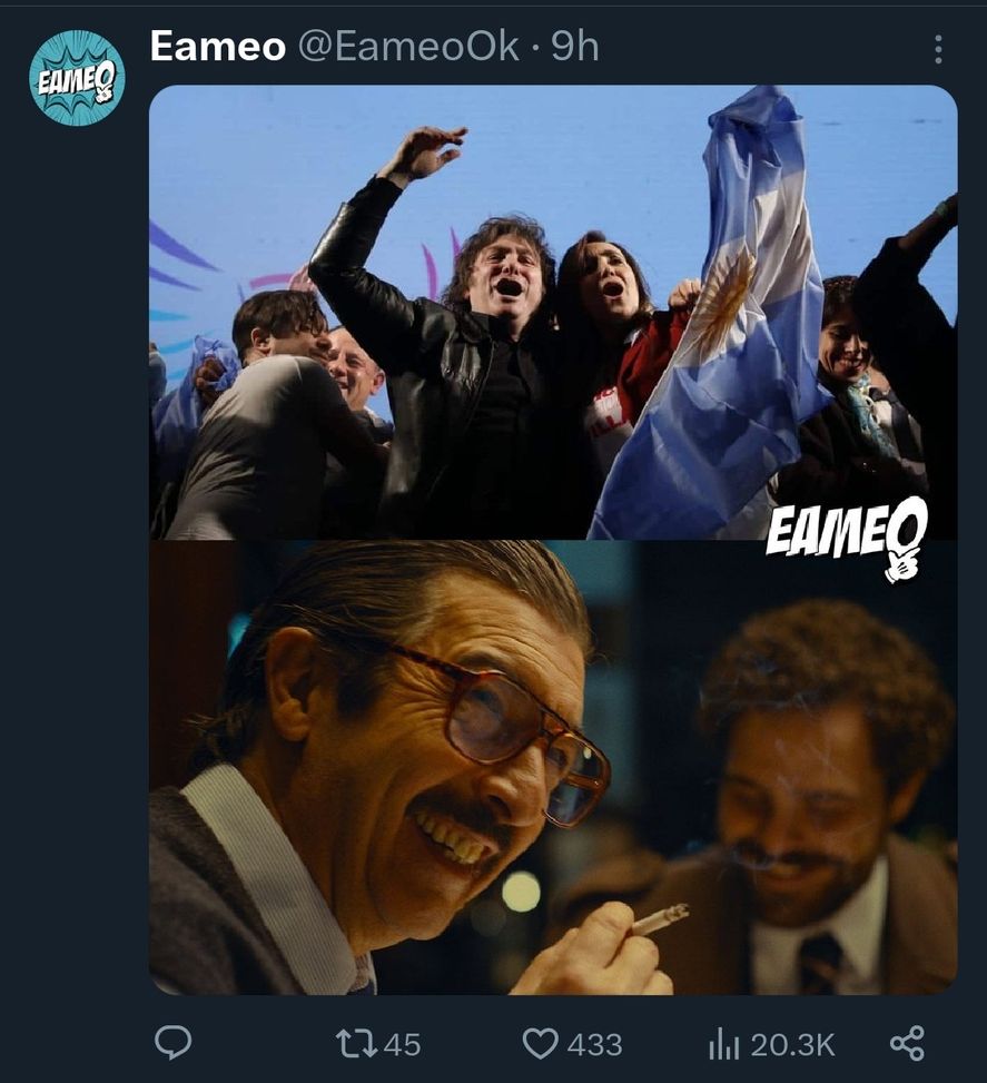 Por supuesto que las creaciones de Eameo no podían faltar dentro de los memes por las elecciones que inundaron las redes sociales