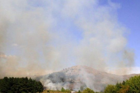 Incendio forestal en Tandil