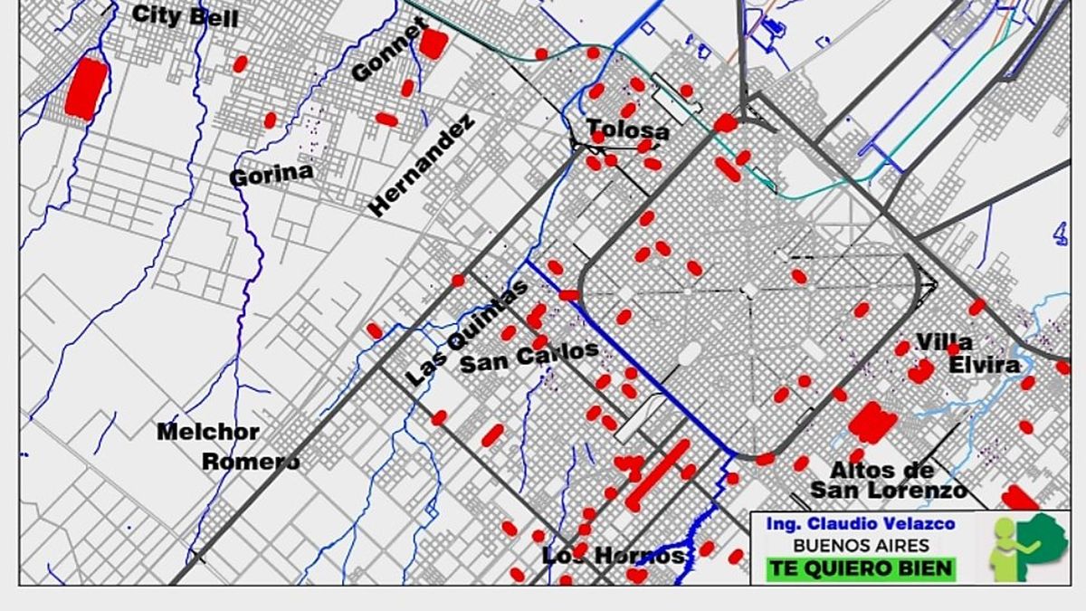 Un Mapa Muestra Todas Las Calles Con Falta De Agua Potable ¿qué Zonas