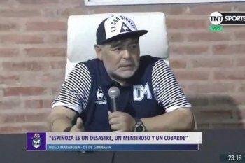 Diego Maradona sobre Fernando Espinoza cuando dirigió a Gimnasia