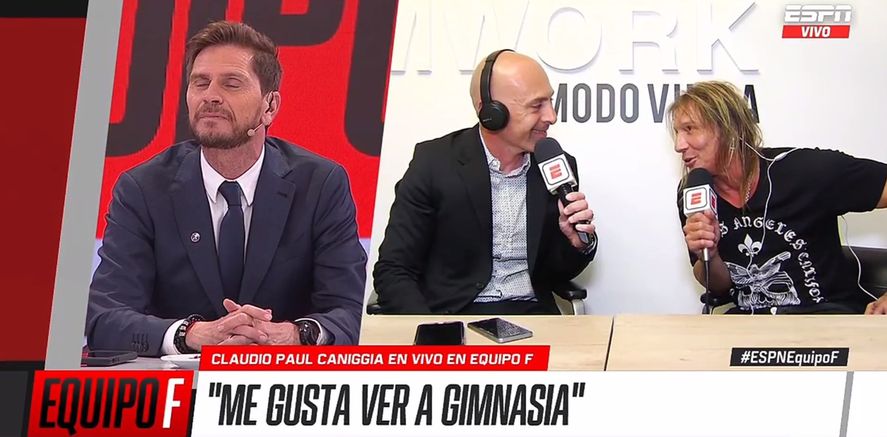 Elogio de Claudio Caniggia en televisión al Gimnasia de Gorosito