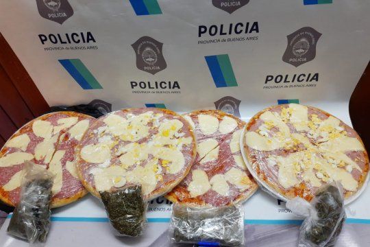 Las cuatro pizzas en las que hallaron marihuana en una cárcel de Melchor Romero