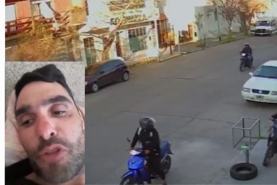 mar del plata: se recupera el hombre que cayo del balcon para evitar el robo de su moto