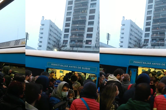 La estación Ramos Mejía del tren Sarmiento se colapsó por las demoras del servicio
