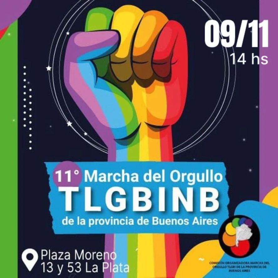 Este fin de semana se realizar&aacute; la 11&deg; Marcha del Orgullo TLGBINB de la provincia de Buenos Aires.