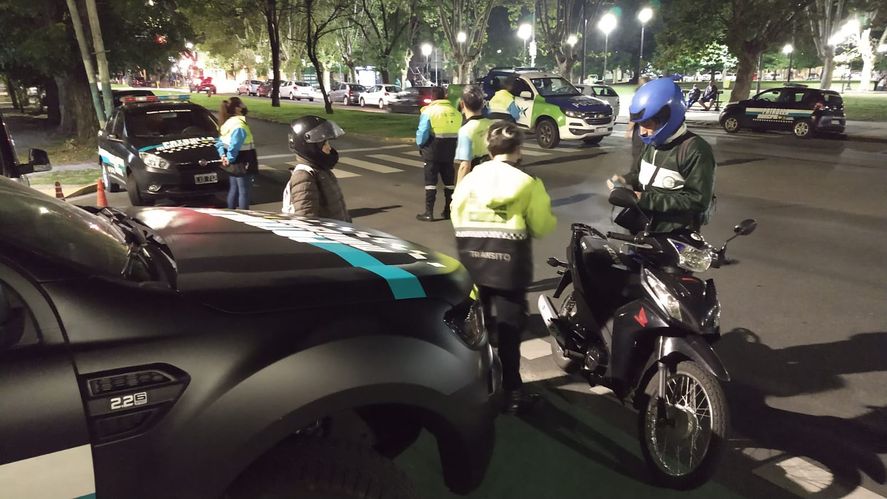 Gran operativo de seguridad vial en La Plata.