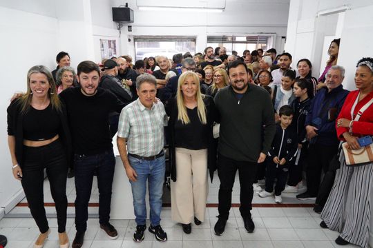 en avellaneda, lorenzino y gonzalez santalla inauguraron una nueva delegacion