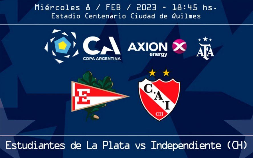 Estudiantes La Plata x Independiente Chivilcoy 08/02/2023 na Taça
