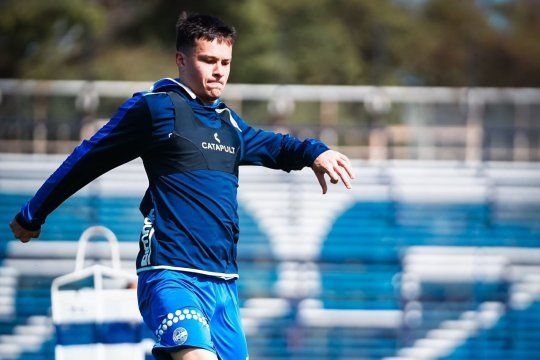 Matías Abaldo entrando en Gimnasia. 