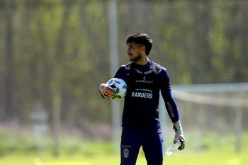 Marcos Ledesma en el entrenamiento de Gimnasia 