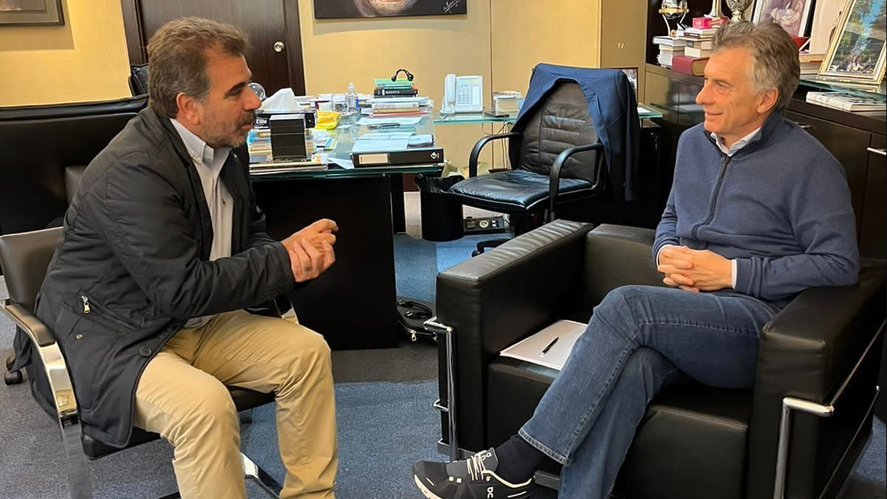 Cristian Ritondo visitó a Mauricio Macri.