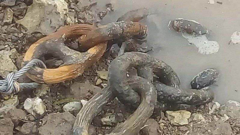Las cadenas encontradas en el último agosto podrían ser restos de la batalla de Vuelta de Obligado 
