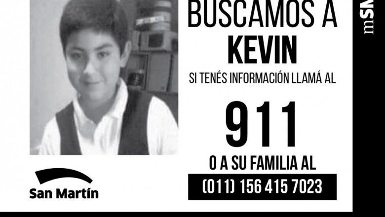 San Martín: un chico de 13 años desapareció el lunes cuando salió rumbo al colegio