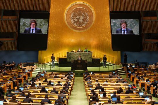 Javier Milei tildó a la ONU de “socialista” y defendió a Israel 