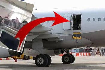 mira este horror en un vuelo: ¡pasajero abrio la puerta del avion!