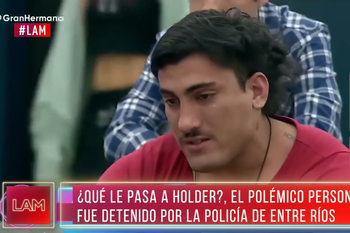 Tomás Holder fue detenido en Gualeguaychú por ruidos molestos