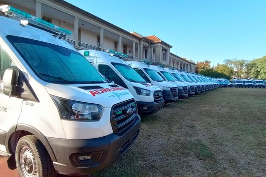 Axel Kicillof sumó 199 ambulancias al sistema de salud provincial.