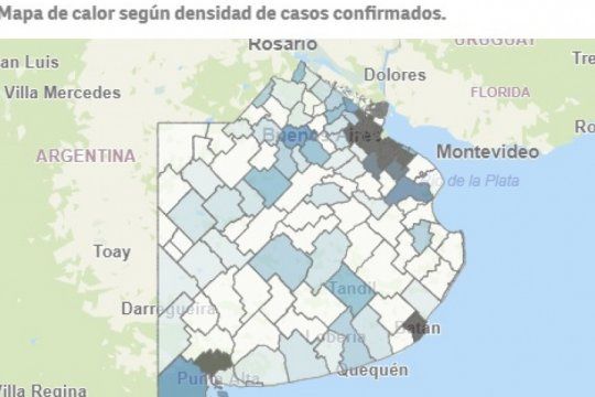salud libero un mapa interactivo para seguir los contagios en cada municipio