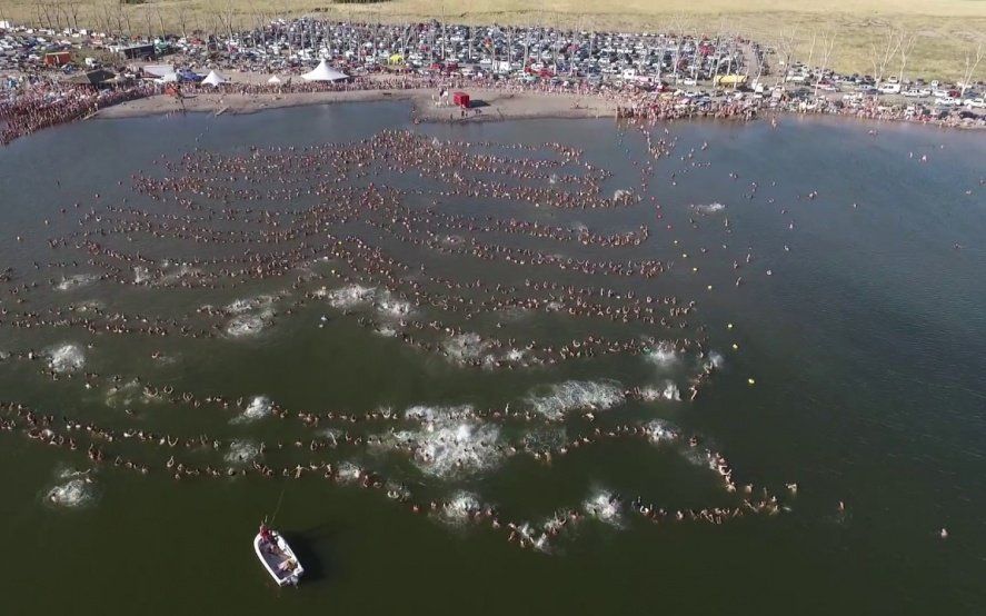 Lo que vale es la intención: Estados Unidos no pudo quitarle el récord Guinness al Lago Epecuén