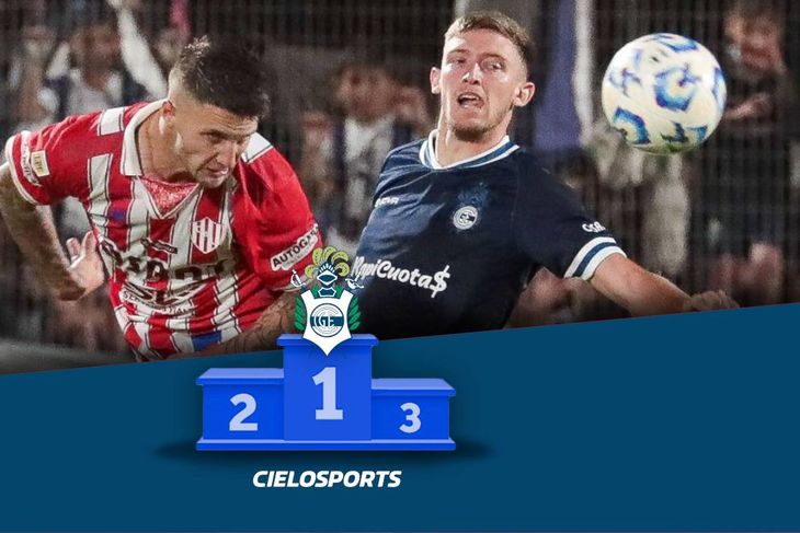 El podio de Gimnasia en la derrota contra Unión.