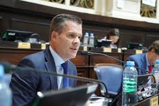 Agustín Forchieri en la Legislatura.