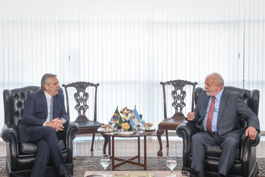 El presidente Alberto Fernández tuvo su primer encuentro bilateral con el presidente Lula da Silva.