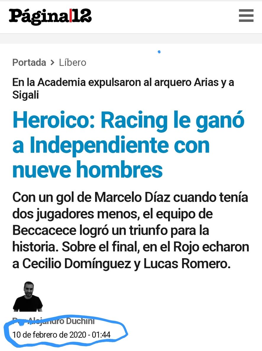 El título de "Página 12" tras la derrota de Independiente que llevó a Patricia Bullrich, la presidenta del PRO, a desasociarse del club