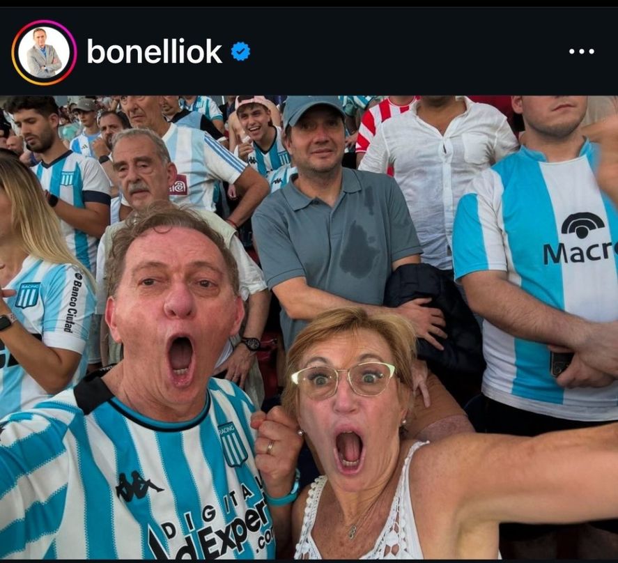 El supuesto gol de Racing gritado por Marcelo Bonelli y no por quienes estaban a su alrededor