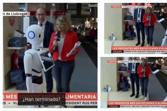 robot se suicida en vivo en tv catalana de barcelona