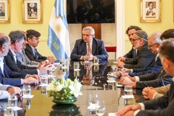 El presidente Alberto Fernández recibe a la Mesa de Enlace