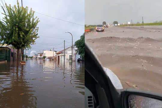 Imágenes de las inundaciones en Olavarría.