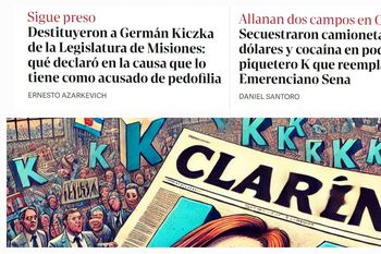 Clarín no afloja con su obsesión por la letra K, pero nada dice si son libertarios