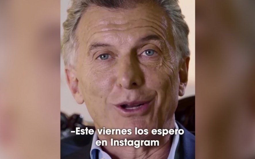 Macri invita a tener una charla “entretenida” por Instagram