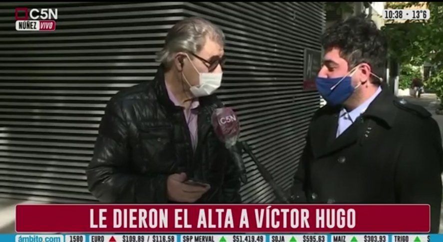 Alta a Víctor Hugo Morales tras 45 días internado por ...