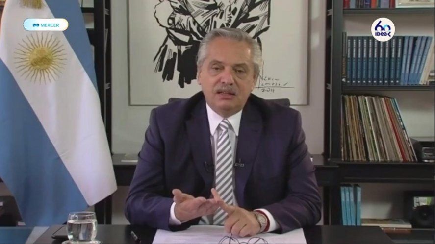 El presidente Alberto Fernández inauguró el 56 coloquio de IDEA.