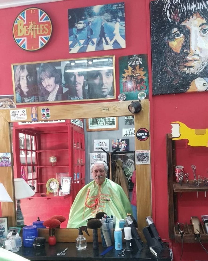 En la peluquería Abbey Road de Vicente López