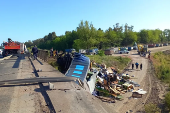 lujan: un camionero murio en un fatal accidente de transito