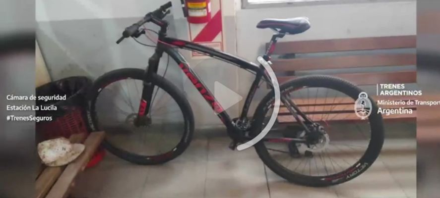 La bicicleta robada fue recuperada en la estación de tren de La Lucila