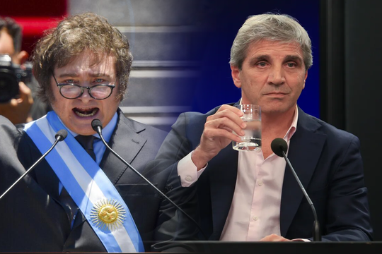 El Presidente y el Ministro de Economía de la Nación