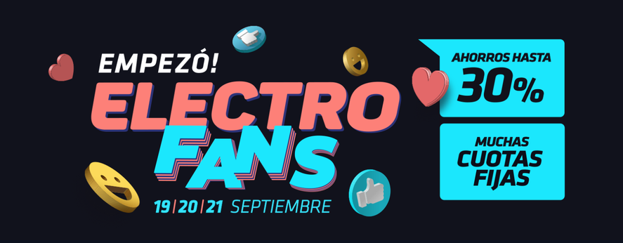 Este lunes, martes y miércoles, se podrá comprar electrodomésticos con cuotas y descuentos de hasta el 30%, con la segunda edición de Electro Fans.