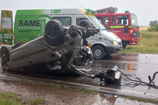 tres muertos en un accidente vial en la ruta provincial 72