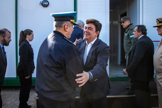 Fernando Espinoza participó de la inauguración de la Base de Comando Unificado en La Matanza.