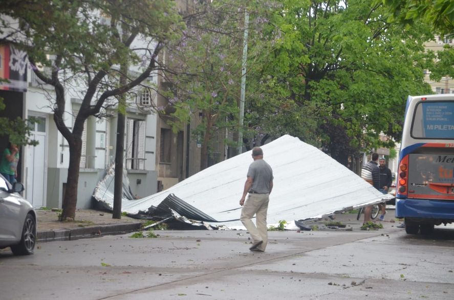 Los destrozos que provocó la tormenta en Olavarría