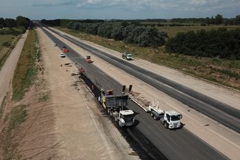 Avanza la obra de conexión de la Autopista Ezeiza-Cañuelas con la Ruta 3
