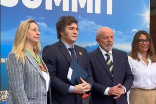 javier milei llego la cumbre del g20 y mantuvo un frio saludo con lula da silva