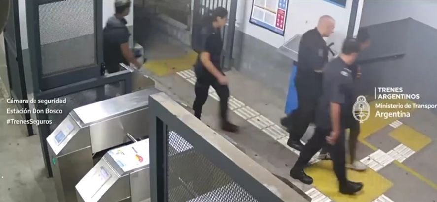 Quilmes: robó un celular en el tren, intentó escapar y fue detenido
