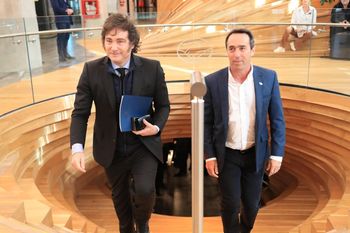 Javier Mieli junto al dueño de Mercado Libre, Marcos Galperin