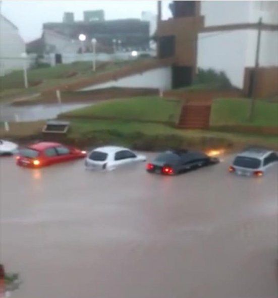 Hasta las 9:00, el SMN registr&oacute; en Villa Gesell 87 mil&iacute;metros de agua