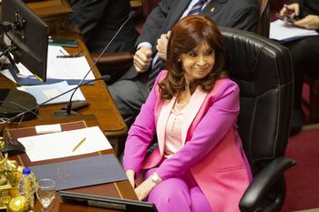 Cristina Kirchner se reunió con Victoria Villarruel en el Senado.